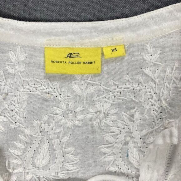 Roberta Roller Rabbit Swim Cover Up Tunic Dress Women XS Lucknow Serafina Tassle - Picture 16 of 16